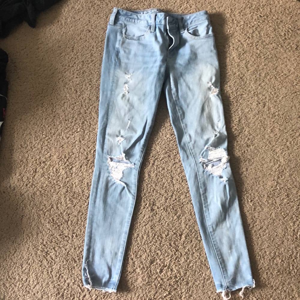 American Eagle ripped Jeggings